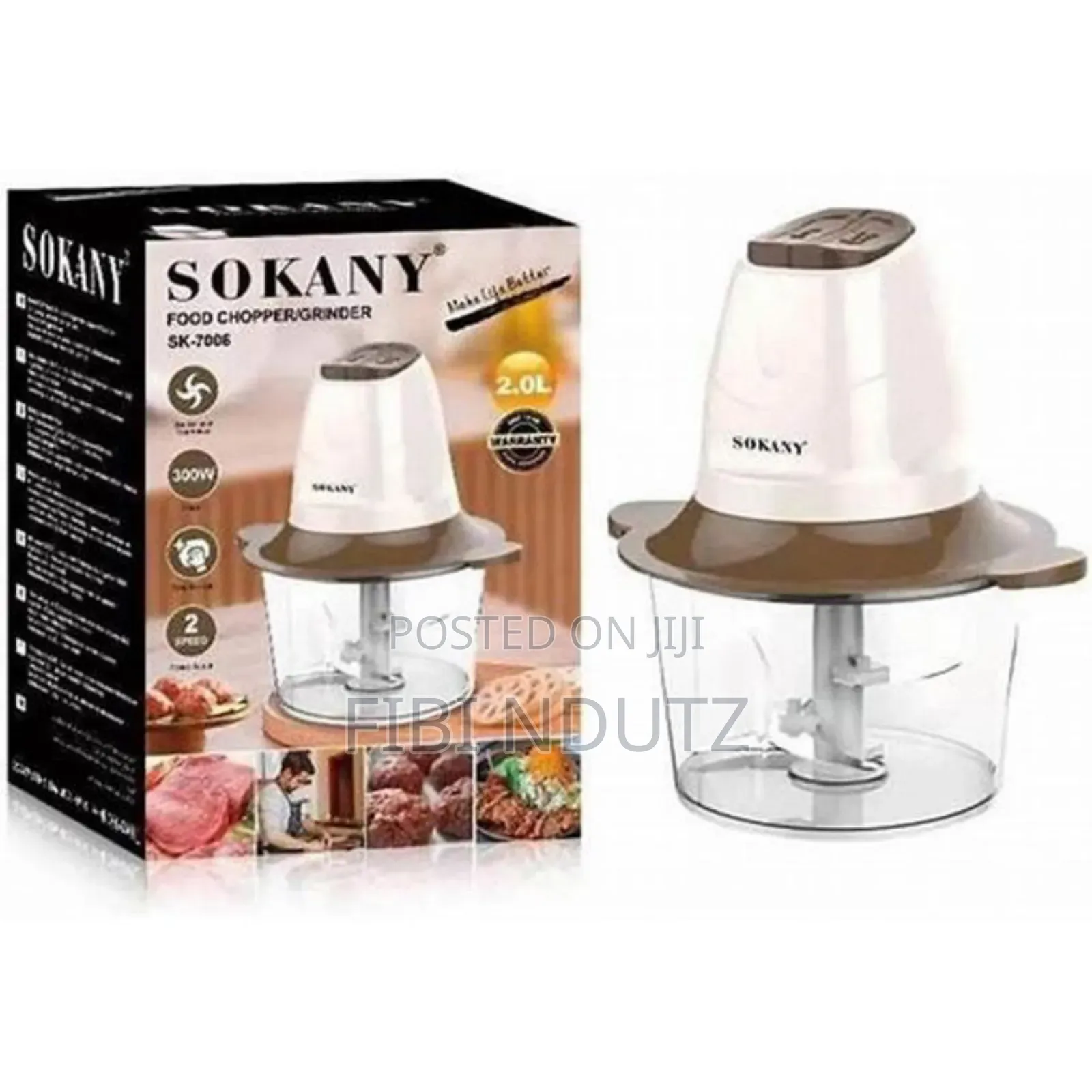 Sokany Chopper/2liters Food Chopper Grinder