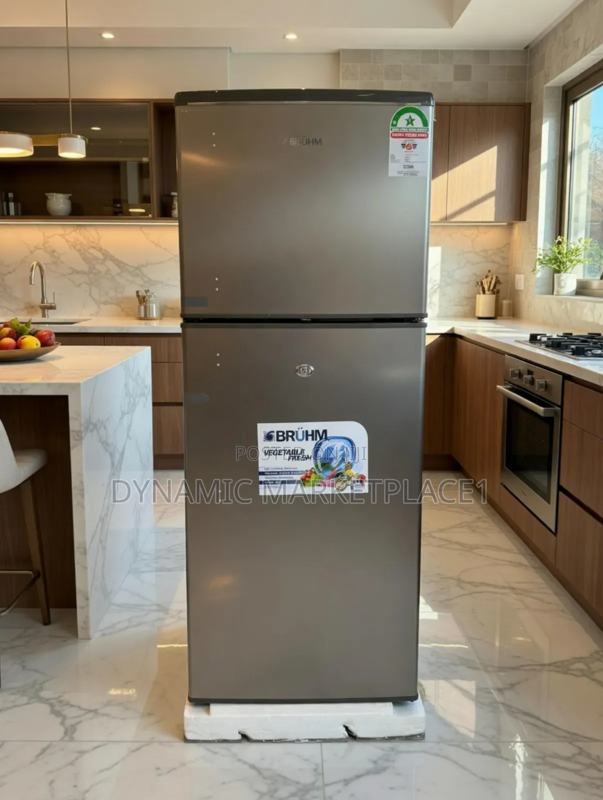 Bruhm 120litres Double Door Refrigerator