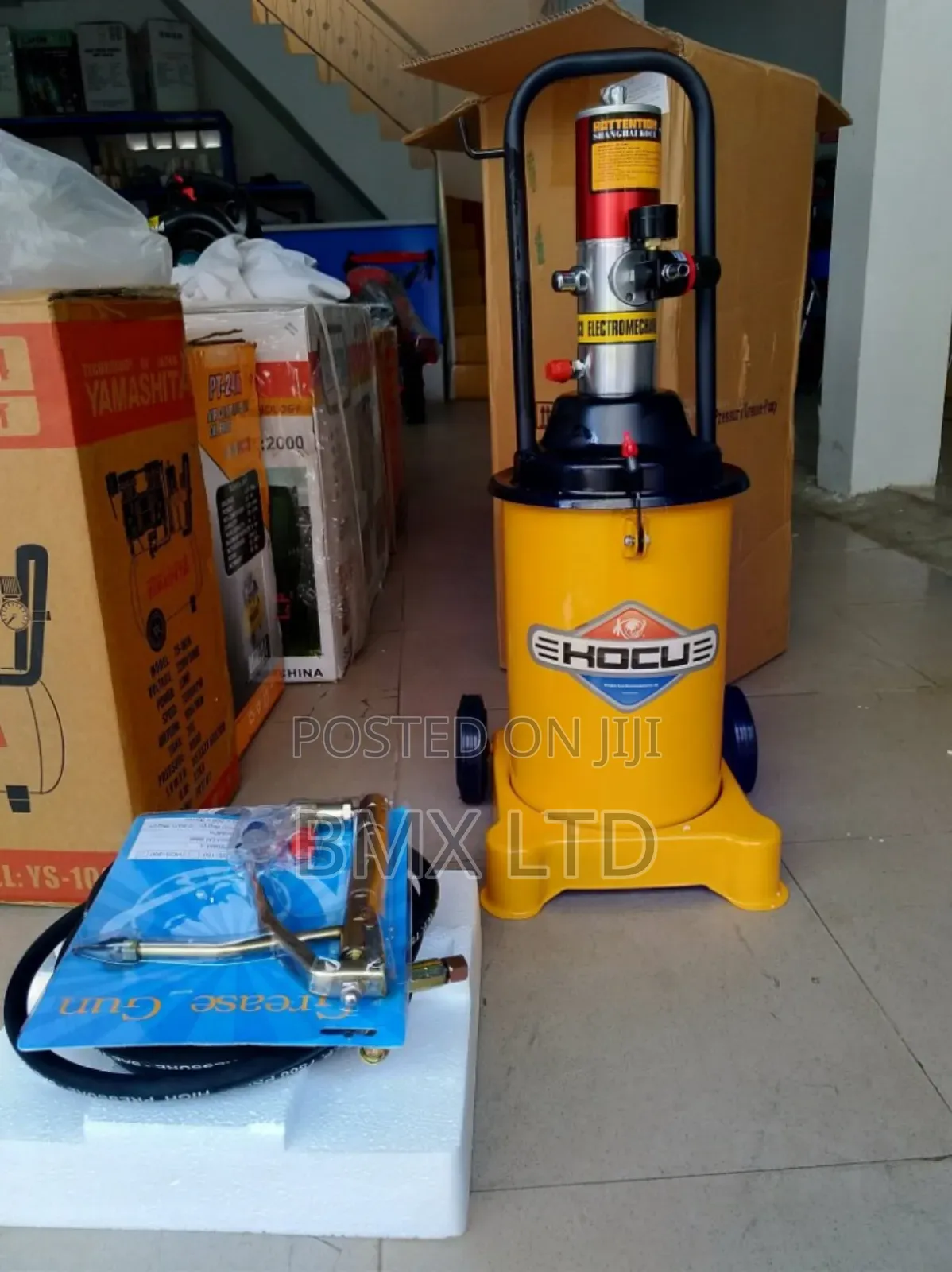 Heavy Duty Pneumatic Grease Pump With Trolley