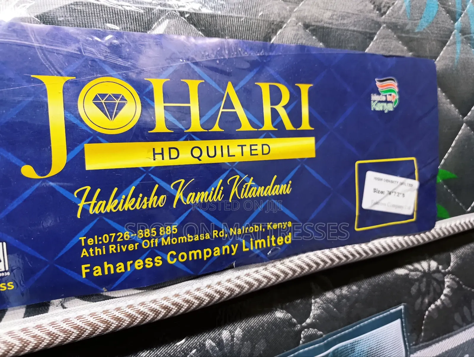 5x6x8 High Density Quilted Mattresses + Free Delivery.