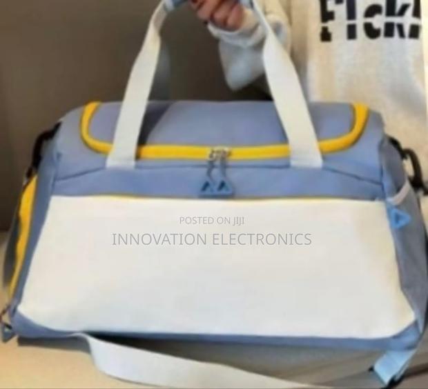 Leather Large Travel Duffle Bag - thumbnail 3