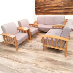 5-Seater Cushioned Office Reception Sofa Set