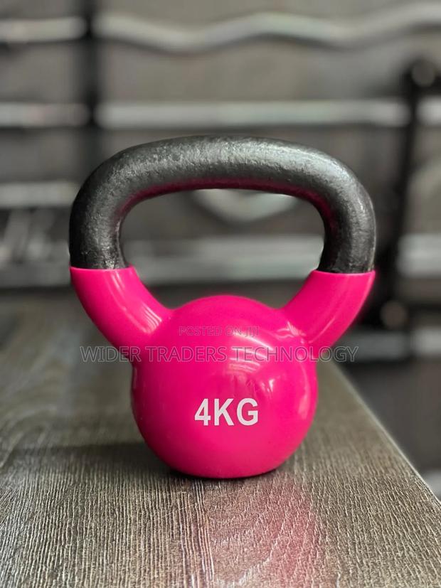 Vinyl-Coated Kettlebell Available Weights: 2kg, 6kg, 8kg,