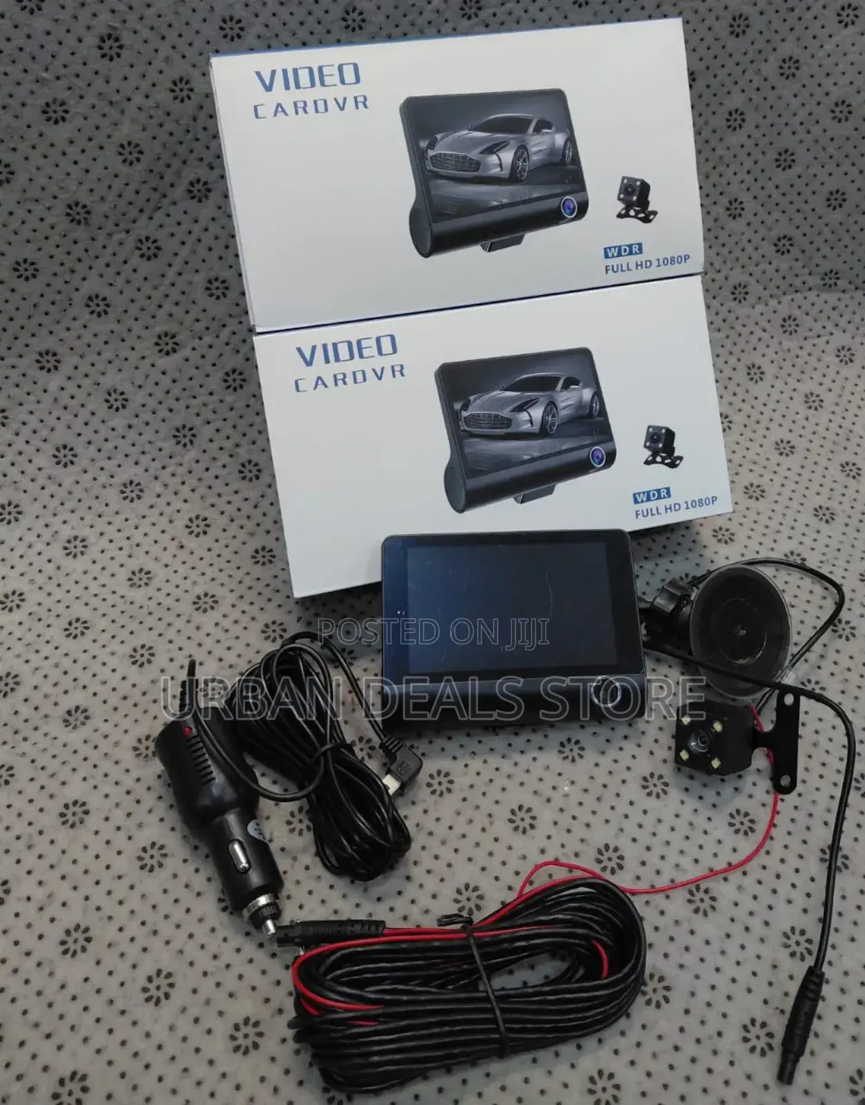 Full Hd 1080p 3‐Lens Car DVR Dash Camera