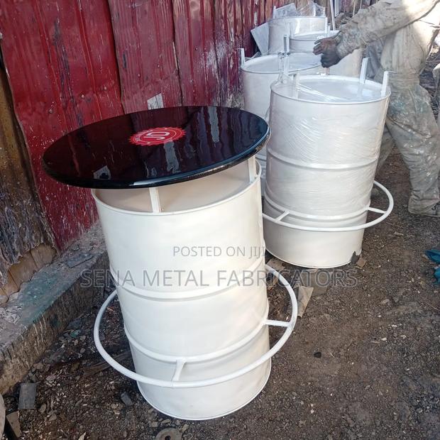 White Drum With Logo - main view