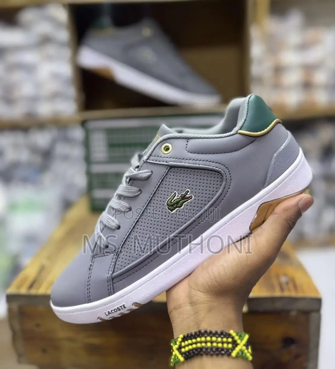 * Lacoste Men's Deviation Ii Trainers in White/ Grey 40-44
