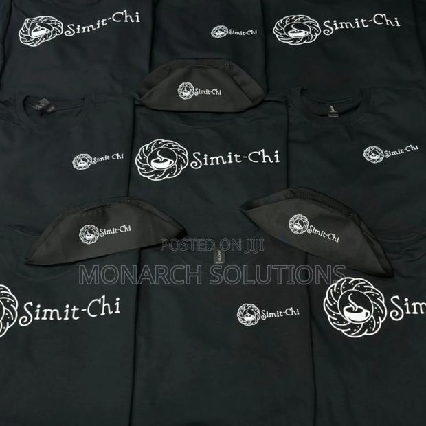 Black Tshirts With White Branding - thumbnail 2