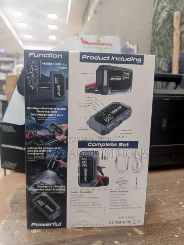 12v Jump Starter Pack With Air Compressor - thumbnail 2