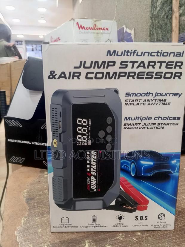 12v Jump Starter Pack With Air Compressor - thumbnail 3