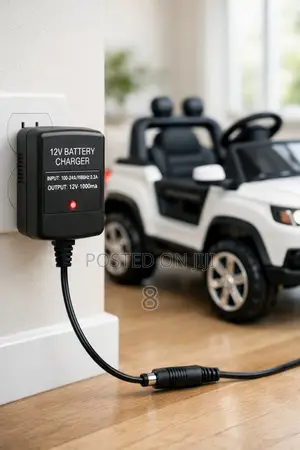 12v Charger for Kids Electric Cars Bikes–Fast Charging Power Adapter
