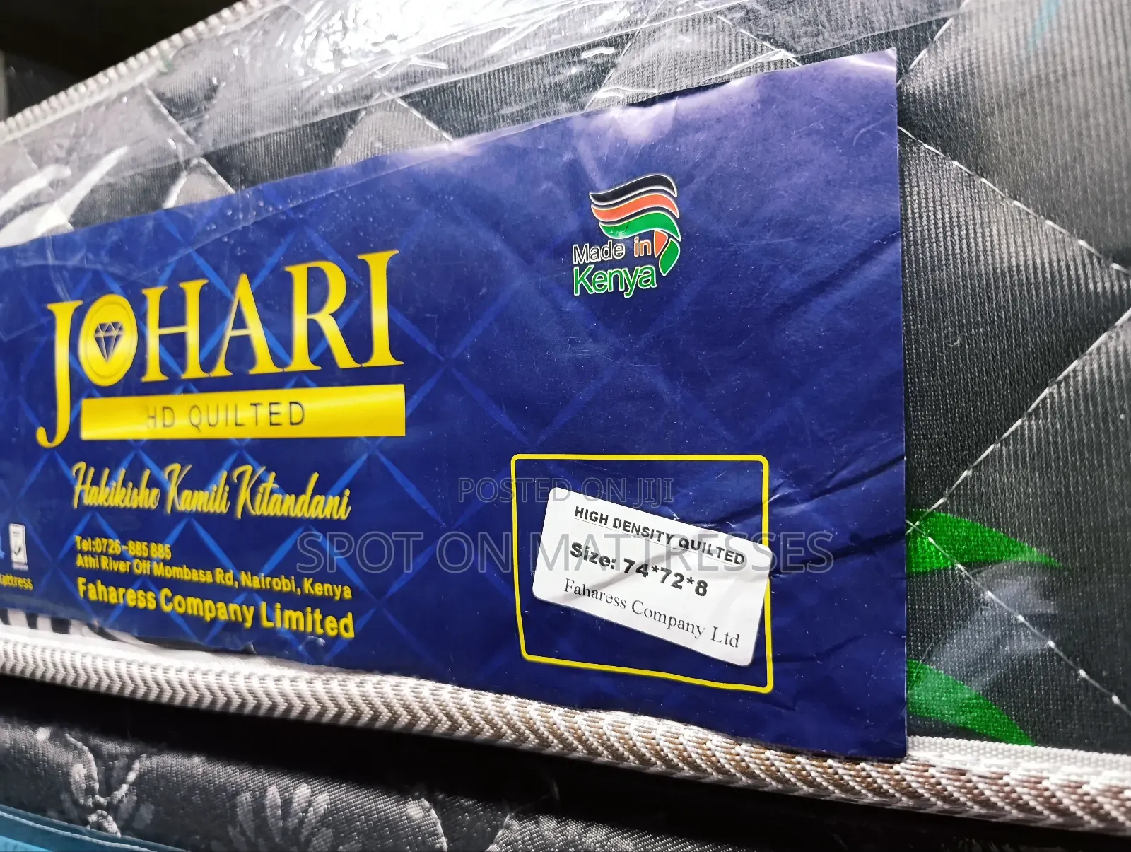 King-Size 6x6x8 High Density Quilted Mattresses + Free Home Delivery.