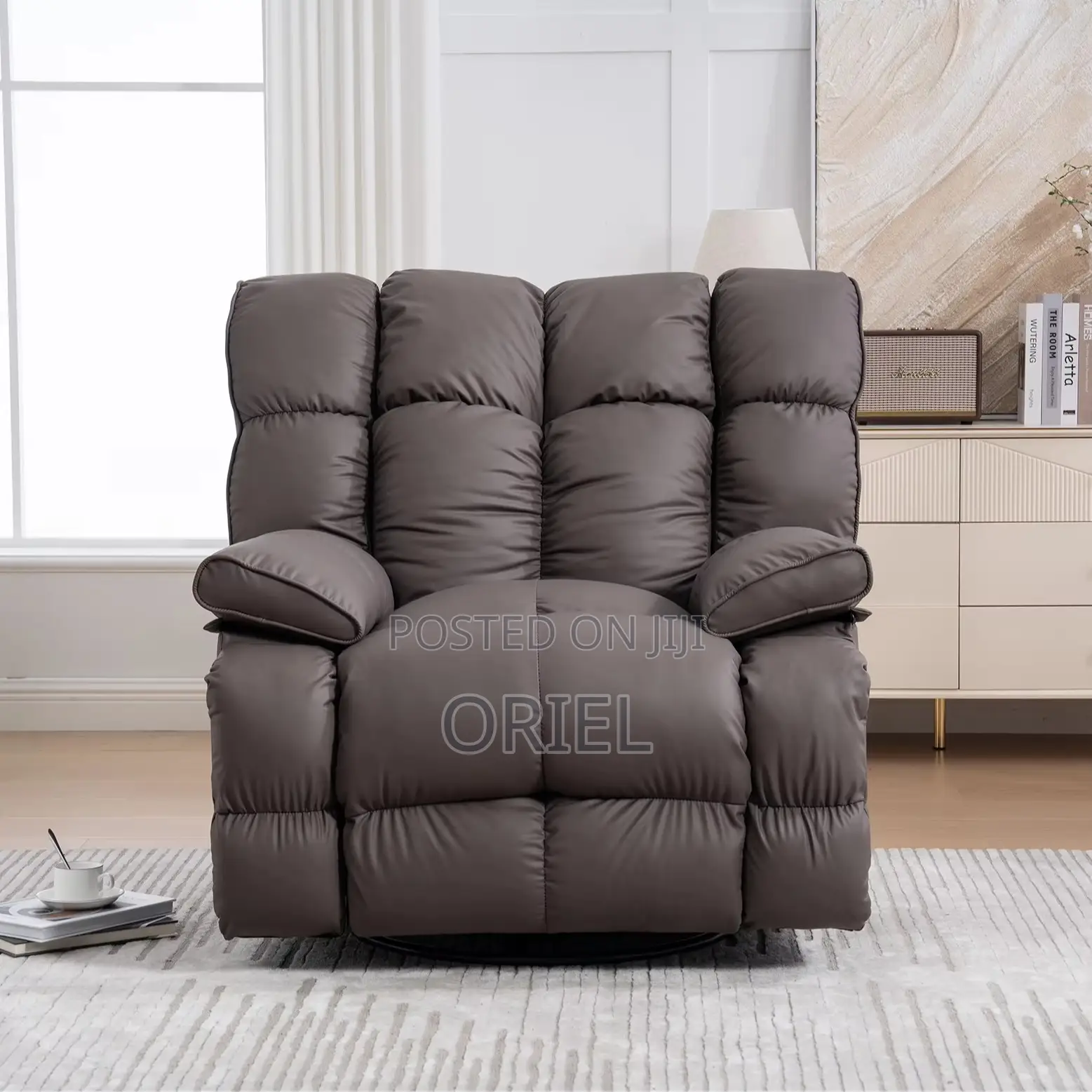 Office Chair : Reclining Executive Office Lounge Luxury Chair