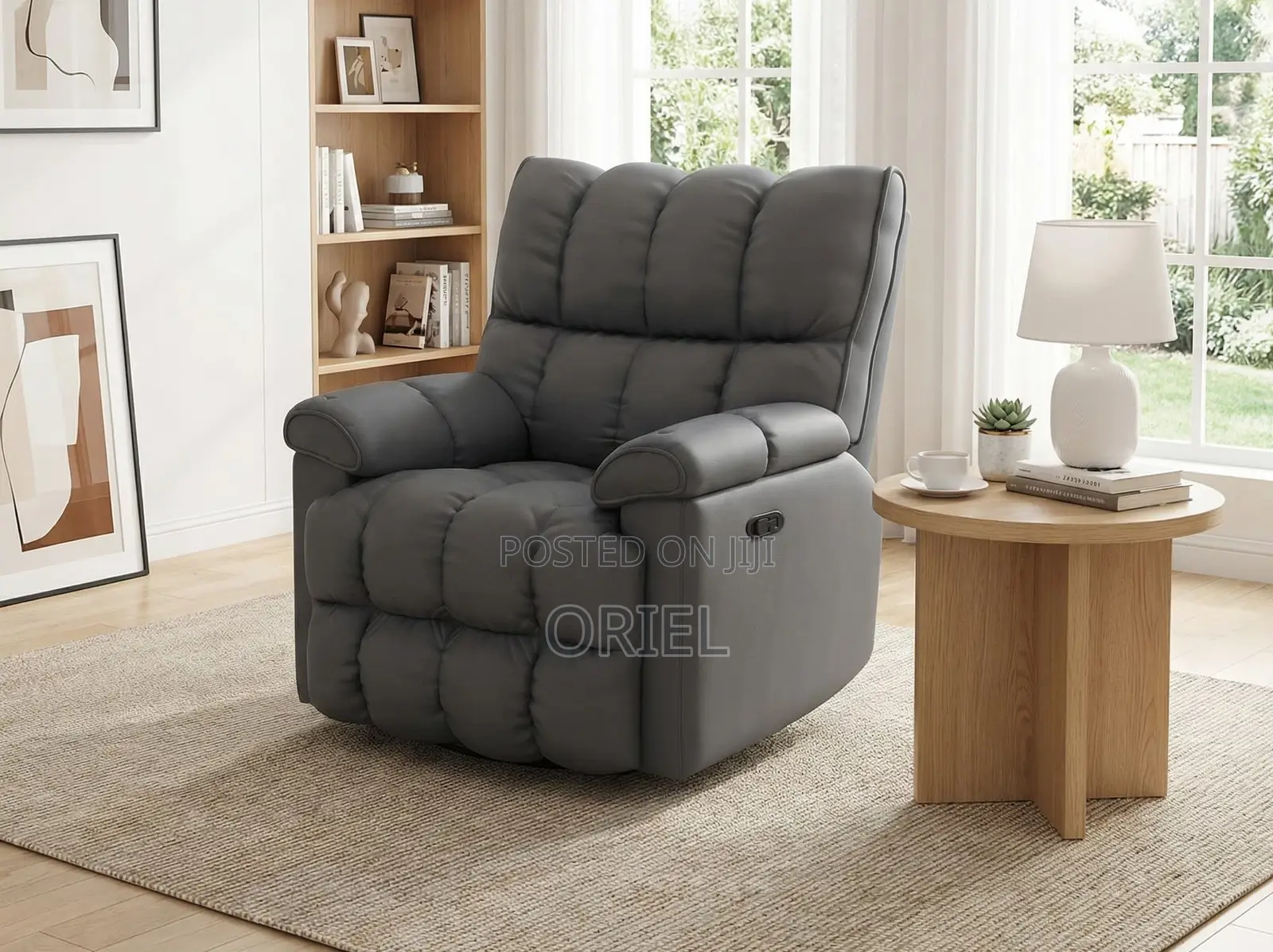 Office Chair : Reclining Executive Office Lounge Luxury Chair