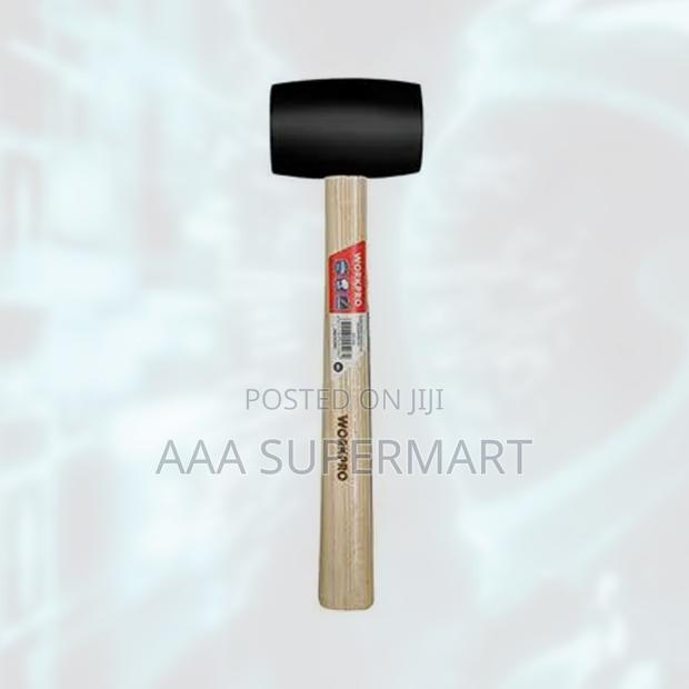Wp241039 450g (16oz) Rubber Mallet With Wood Handle(Black) - main view