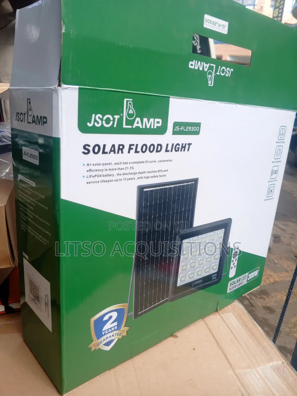 Powerful Solar Flood Light With Remote – Bright Outdoor Security Light