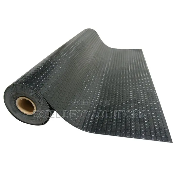Coin Pattern Rubber Mat For Garage, Lift And Corridor Flooring Use