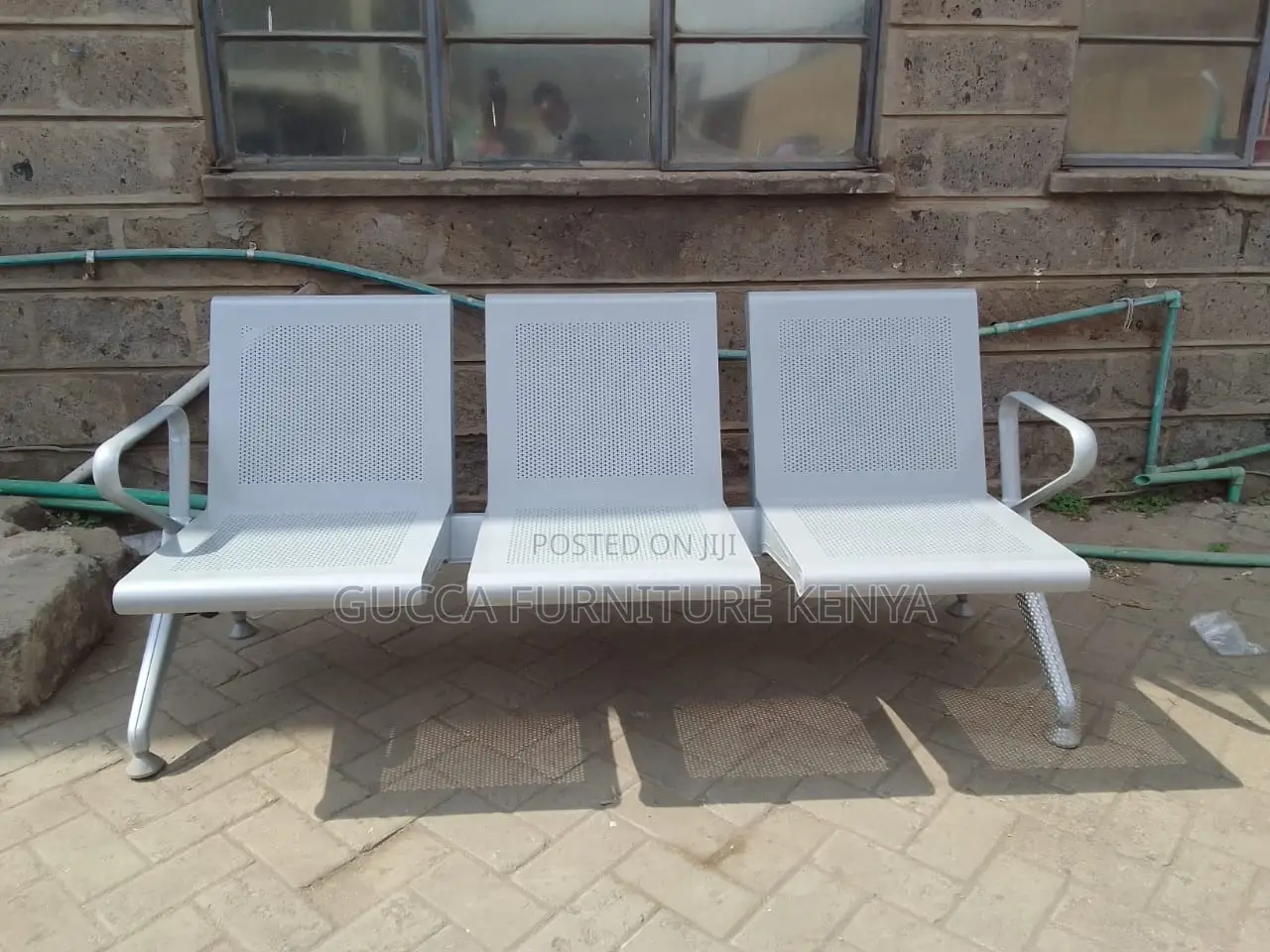 3-Link Heavy Duty Full Steel Reception Bench