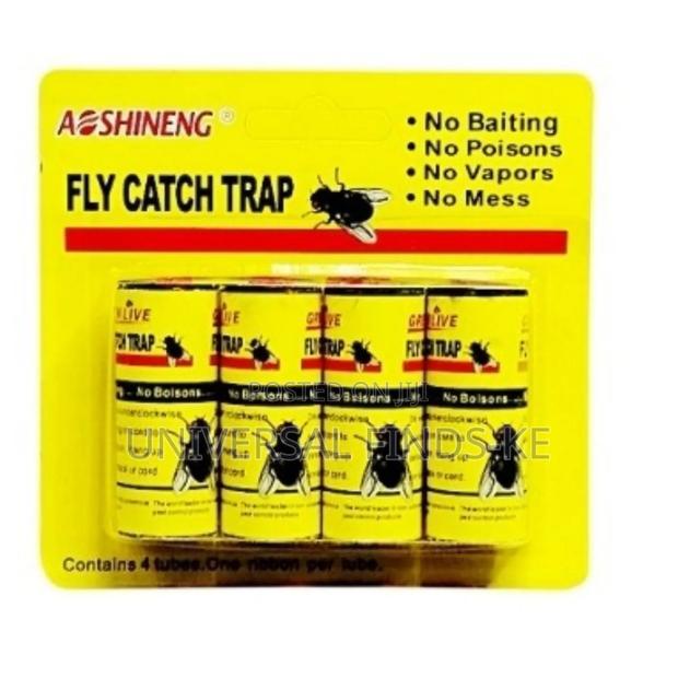 A Yellow 4 PCS of Fly Catcher