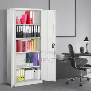 Office Cabinet : 2‐Door Full Metallic Office Cabinet