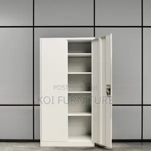 Office Cabinet : 2‐Door Full Metallic Office Cabinet