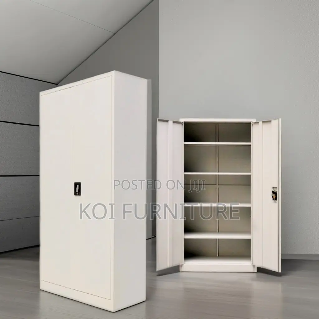 Office Cabinet : 2‐Door Full Metallic Office Cabinet