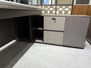Office Desk : 1.6m Modern Grey Executive Office Desk