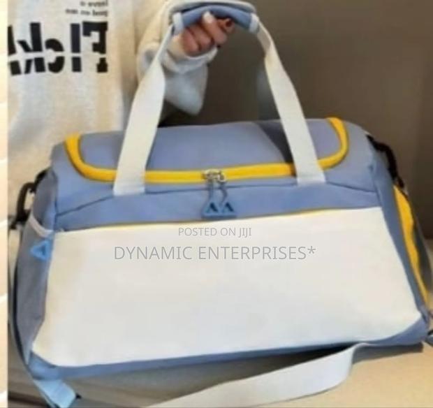 Leather Large Travel Duffle Bag - thumbnail 3
