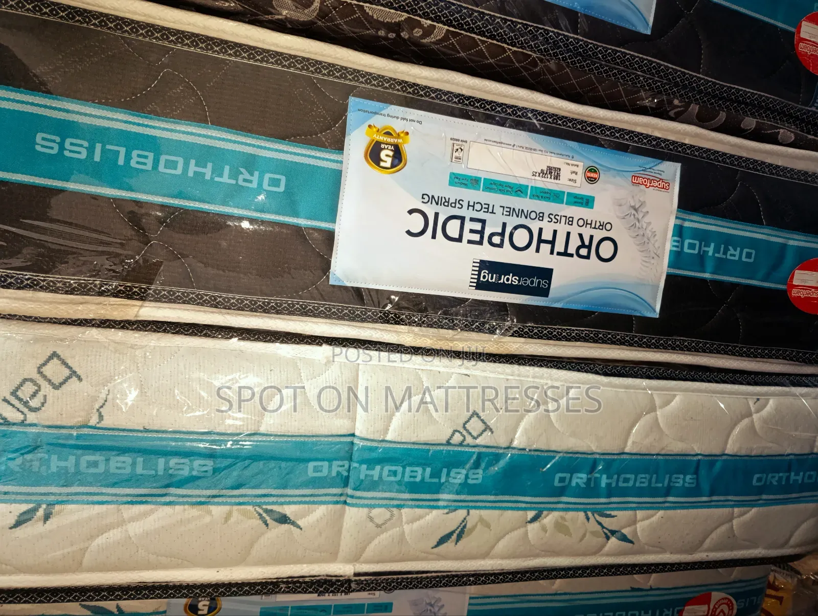Orthopedic Spring Mattresses. Available Sizes 4x6x10 5x6x10 and 6x6x10