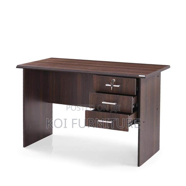 Office Desk : 1.2-Meter Wood Desk With Three Lockable Drawers - thumbnail 3