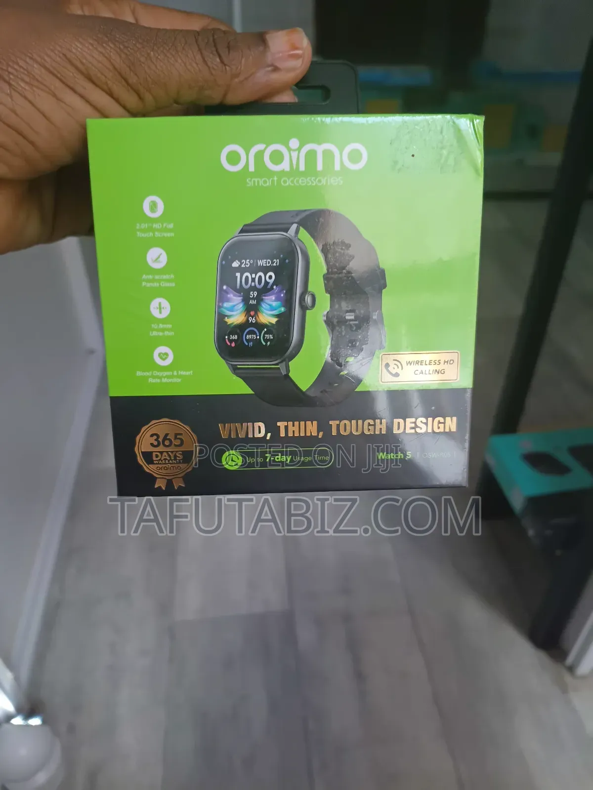 Oraimo Smart Watch 5 (Osw-805) 2.01" Hd Full Touch Screen .