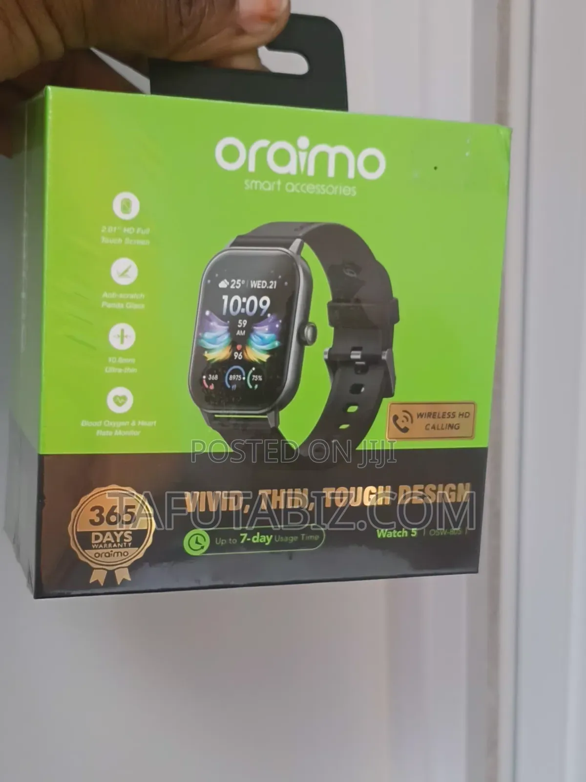 Oraimo Smart Watch 5 (Osw-805) 2.01" Hd Full Touch Screen .