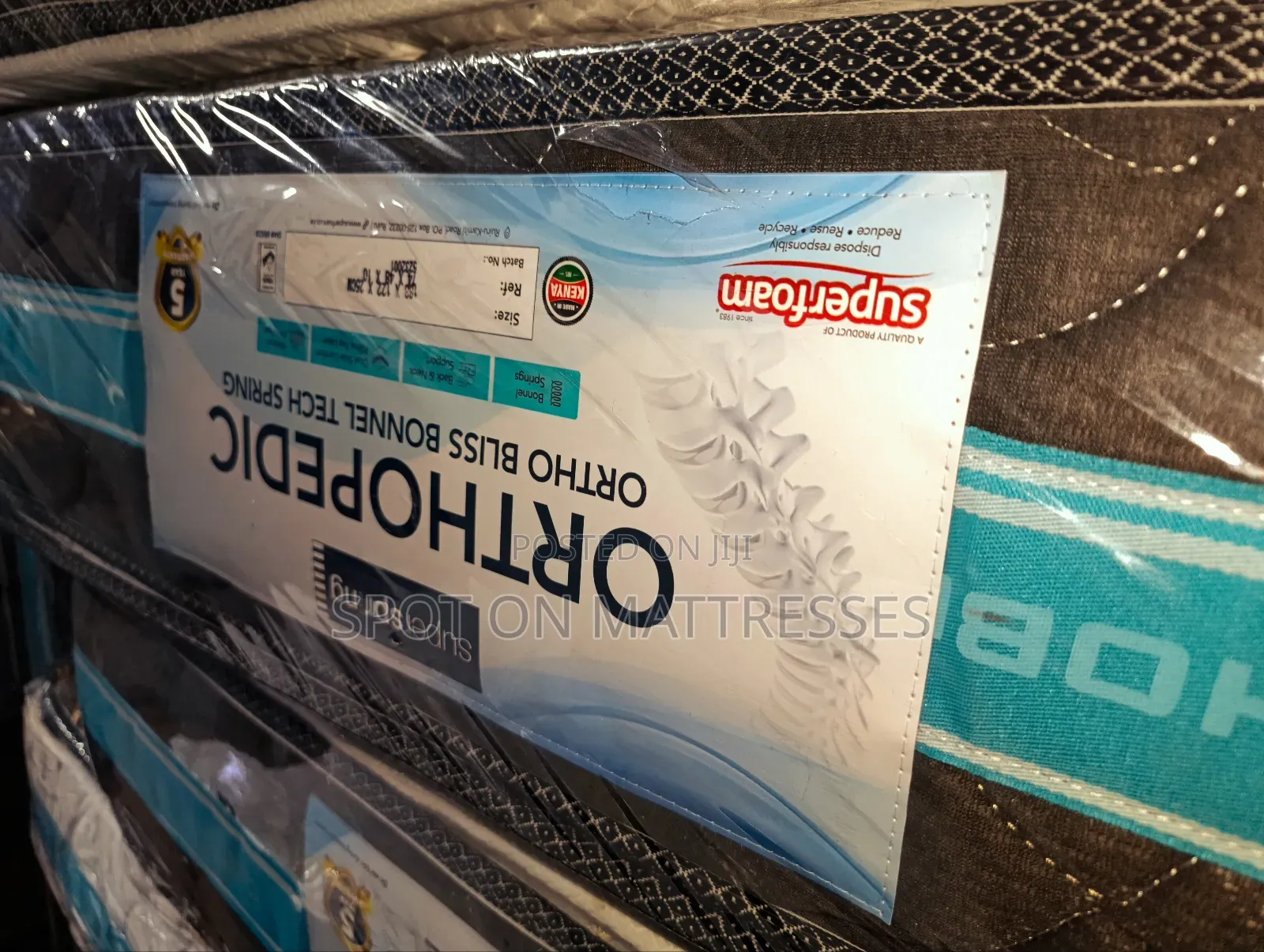 5x6x10 Orthopedic Bliss Super Spring Mattresses + Free Home Delivery.