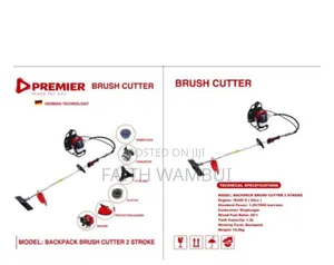 Professional 2 Stroke Premier Back Pack Brush Cutter Machine