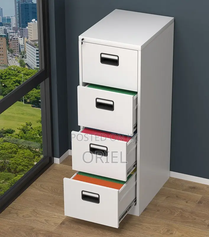 Office Cabinet : Office 4-Drawer Steel Filing Cabinet