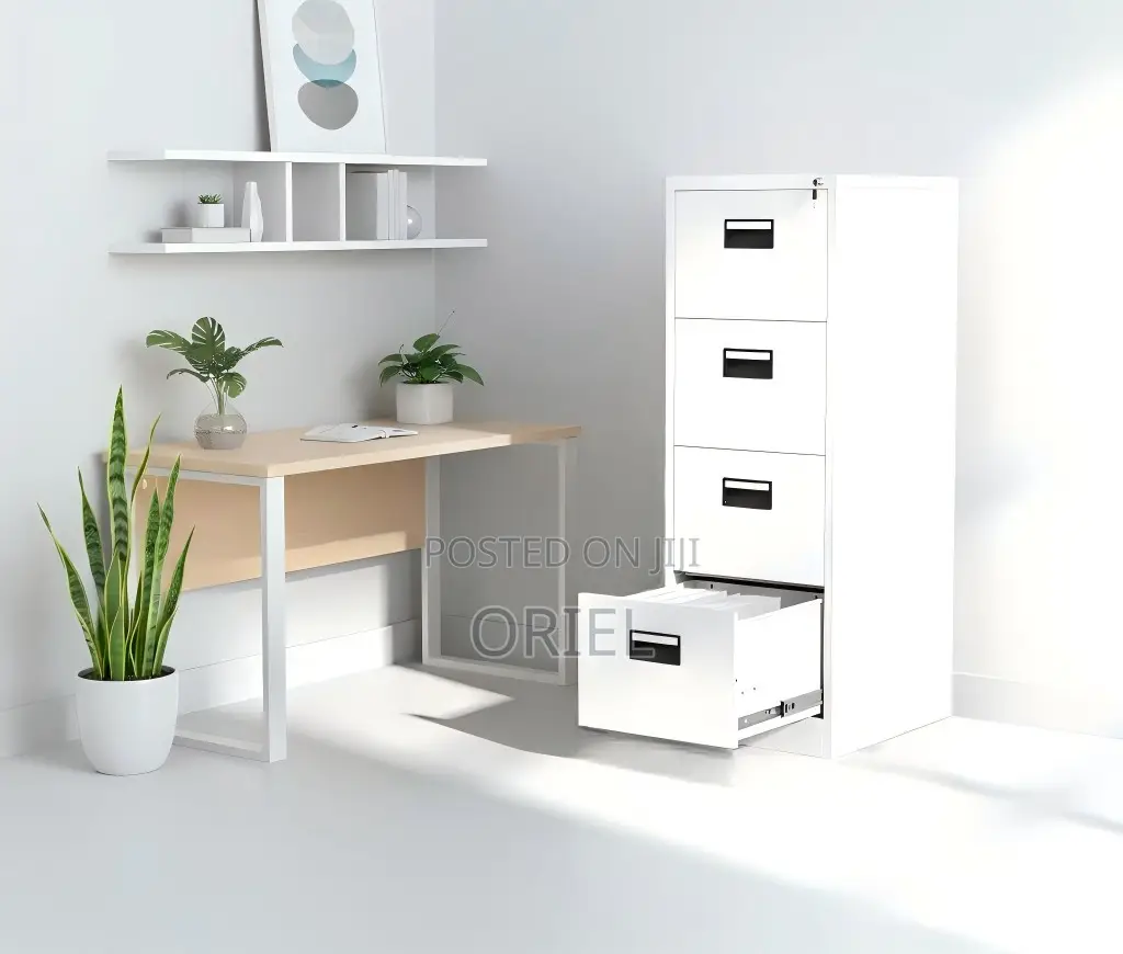 Office Cabinet : Office 4-Drawer Steel Filing Cabinet
