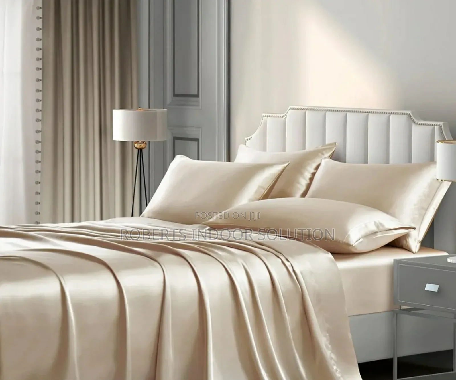 Silky Satin Silk Soft Fitted Bedsheet Set
