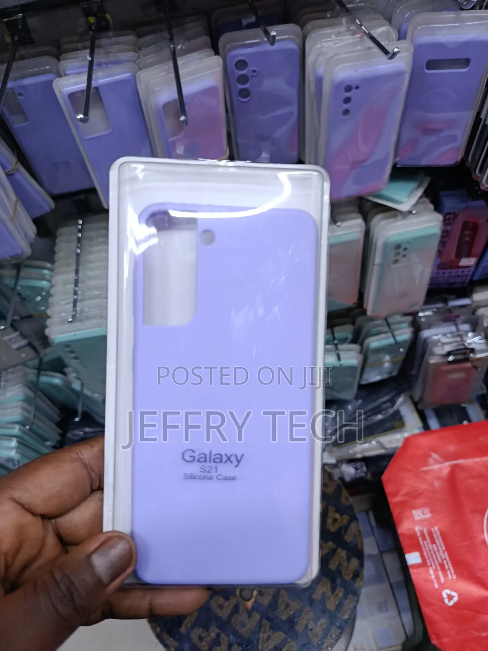 Fkay Samsung Galaxy S21 Liquid Silicone Case With Cloth Lining