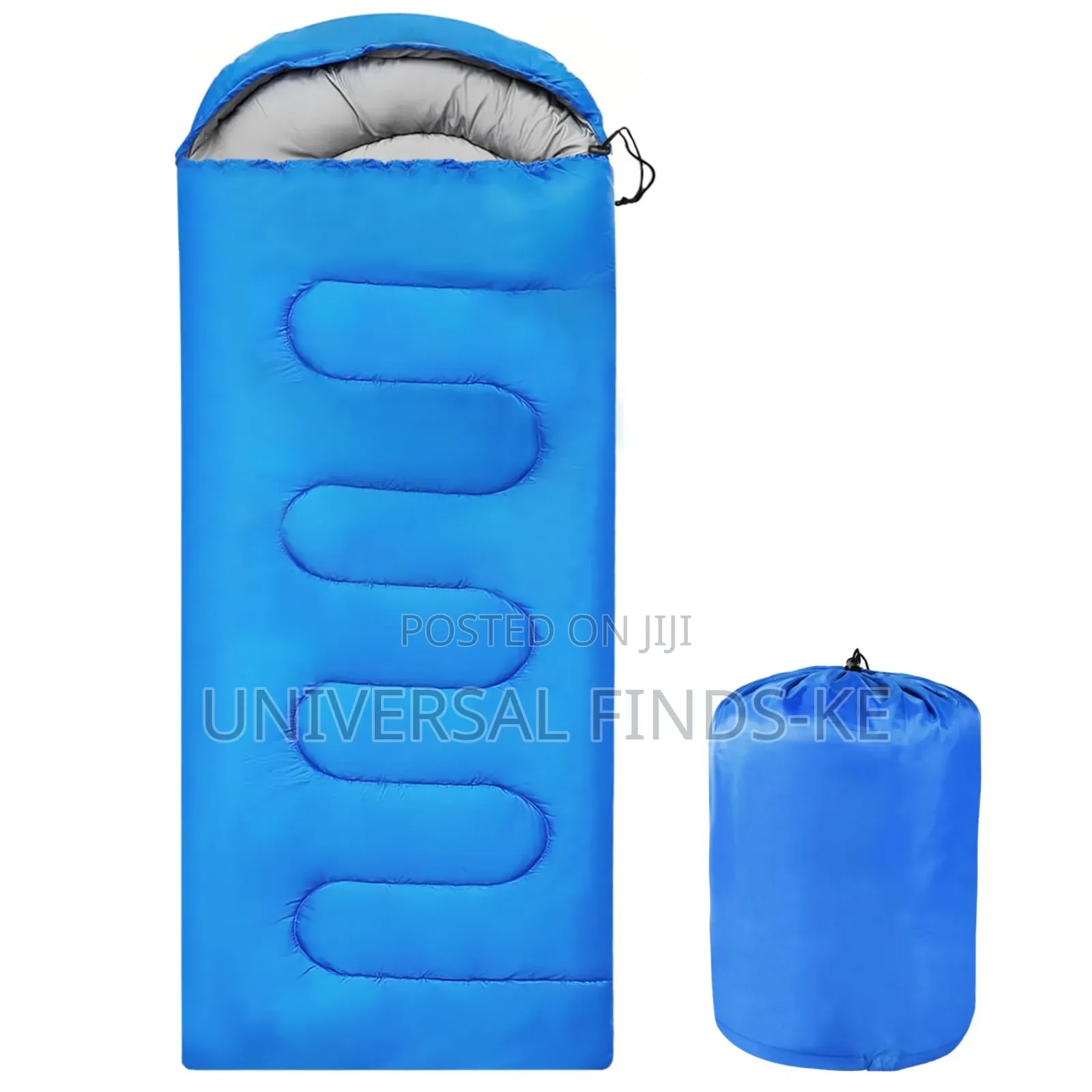 A Blue Camping Sleeping Bag