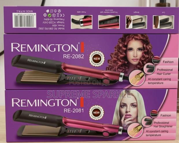 Remington Hair Curler Re-2082 and Hair Straightener Re-2081.