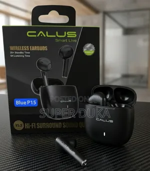 Calus Blue P15 Wireless Earbuds, Hi-Fi Sound Bluetooth.