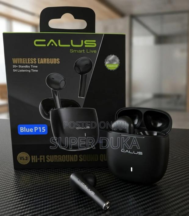Calus Blue P15 Wireless Earbuds, Hi-Fi Sound Bluetooth.