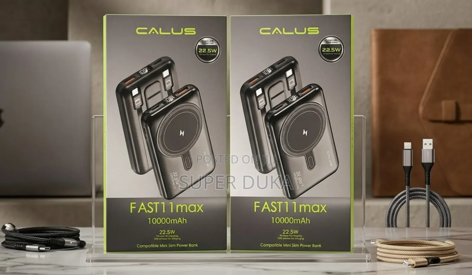 Calus Fast11 Max 10000mah 22.5w Wireless Fast Charging Power Bank.
