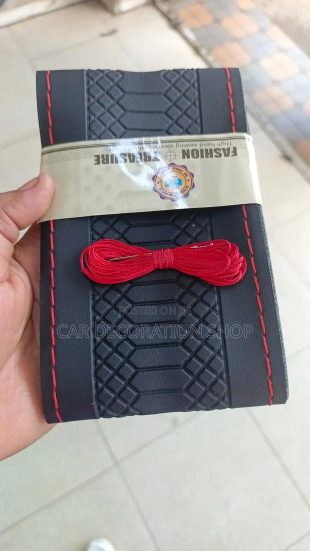 Black Fashion Treasure High Hand Sewing Steering Wheel Cover