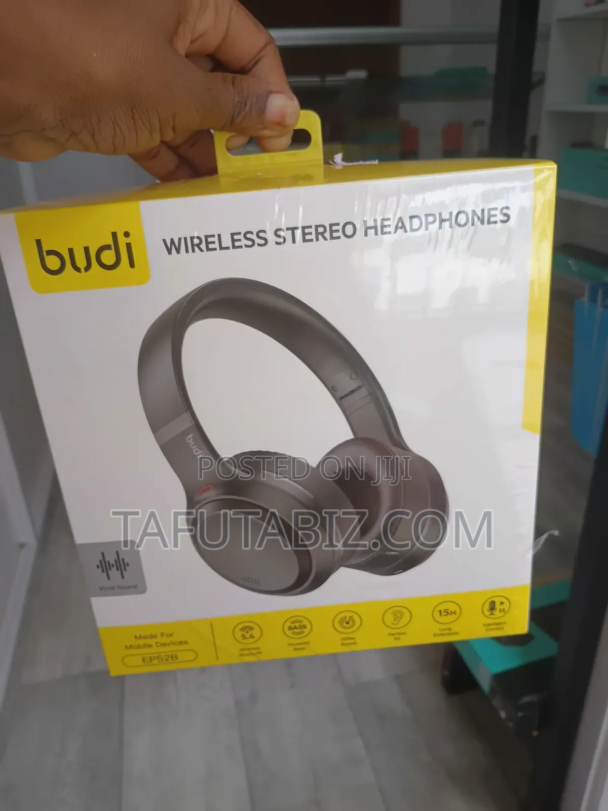 Budi Wireless Stereo Headphones Ep52b