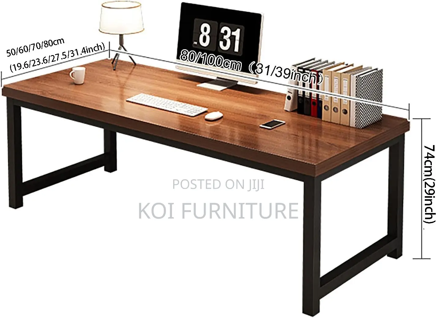 Office Desk : 120cm Home Generic Computer Study Table,