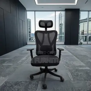 Office Chair : High Back Black Office Chair With Headrest