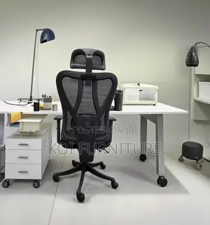 Office Chair : High Back Black Office Chair With Headrest