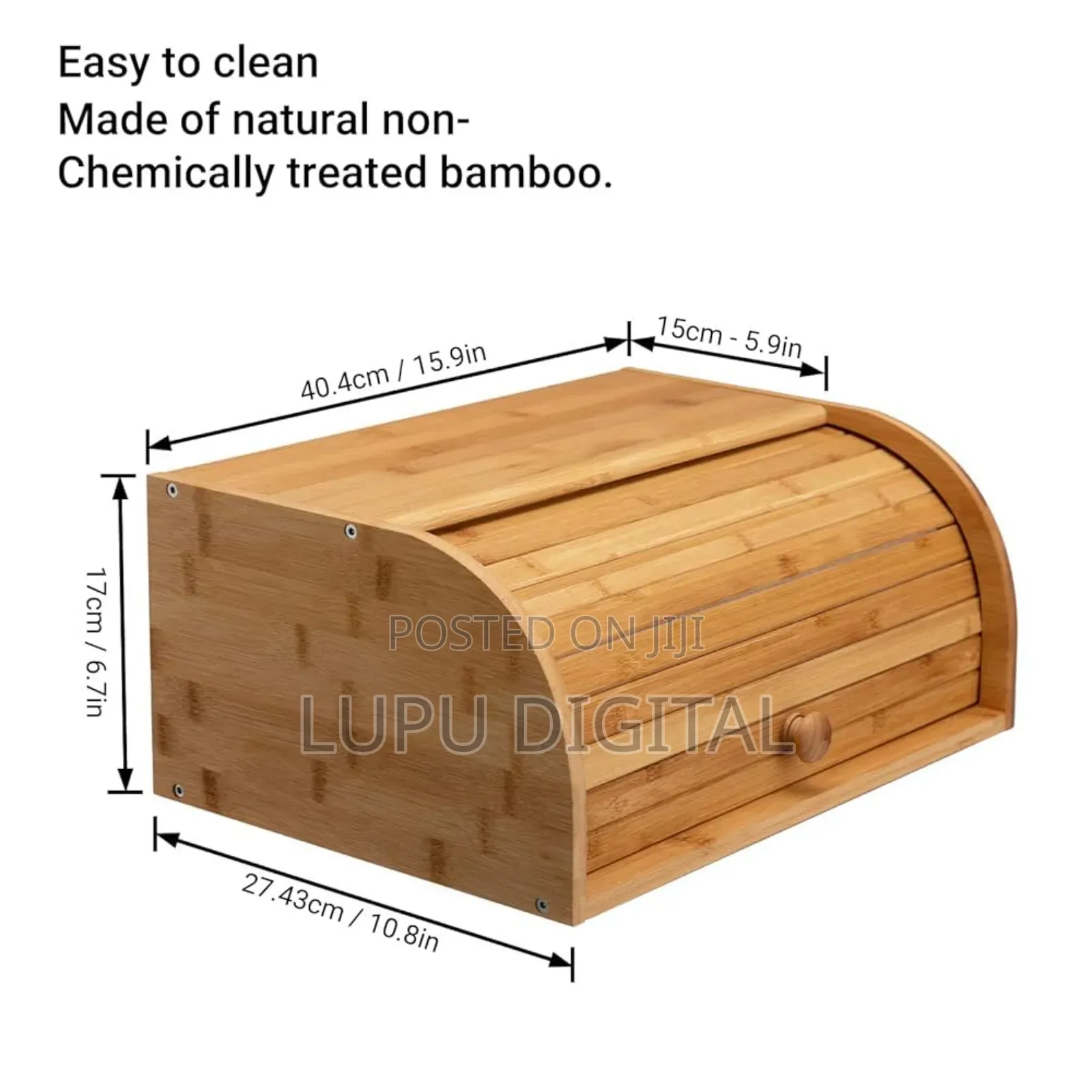 Big Size Assembled Bamboo Bread Bin