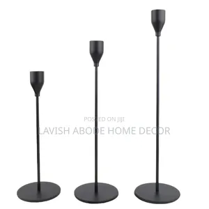 Black Candle Holders