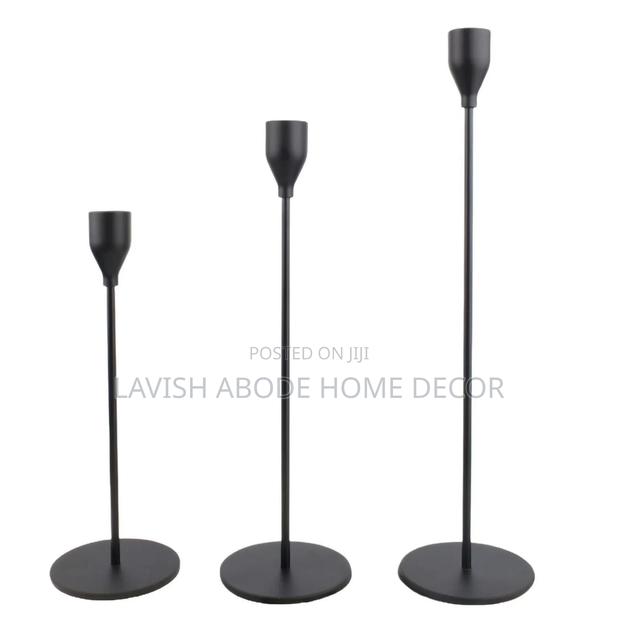 Black Candle Holders